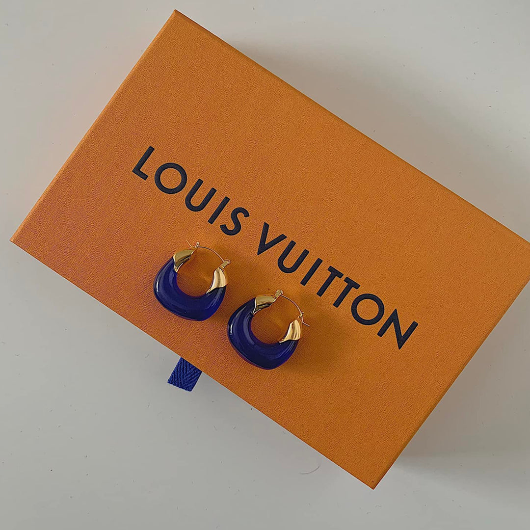ADONIS. Cobalt Blue Statement Earrings
