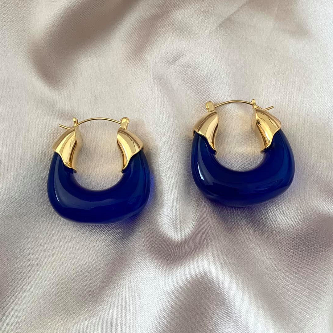 ADONIS. Cobalt Blue Statement Earrings