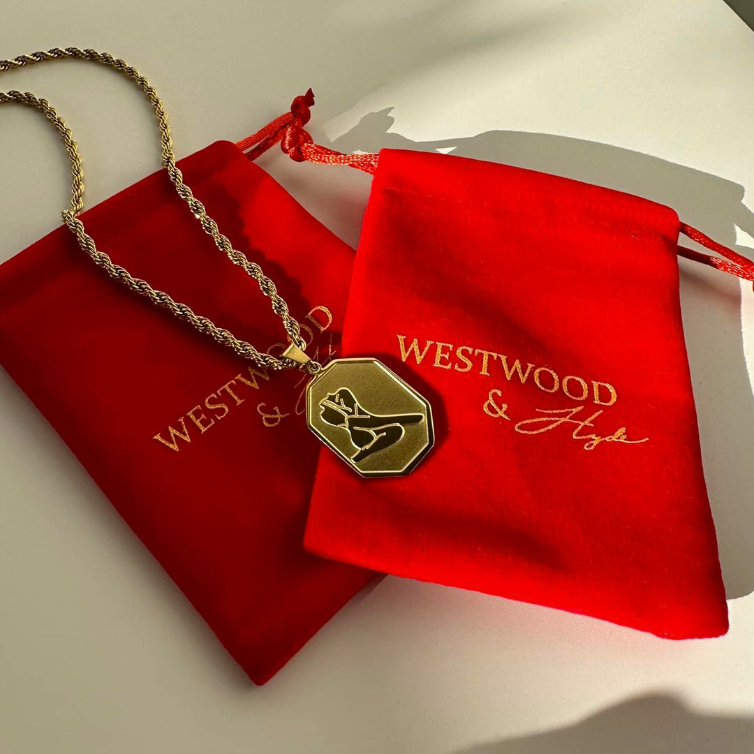 APHRODITE. Gold Woman's Body Pendant Necklace IMPERFECT