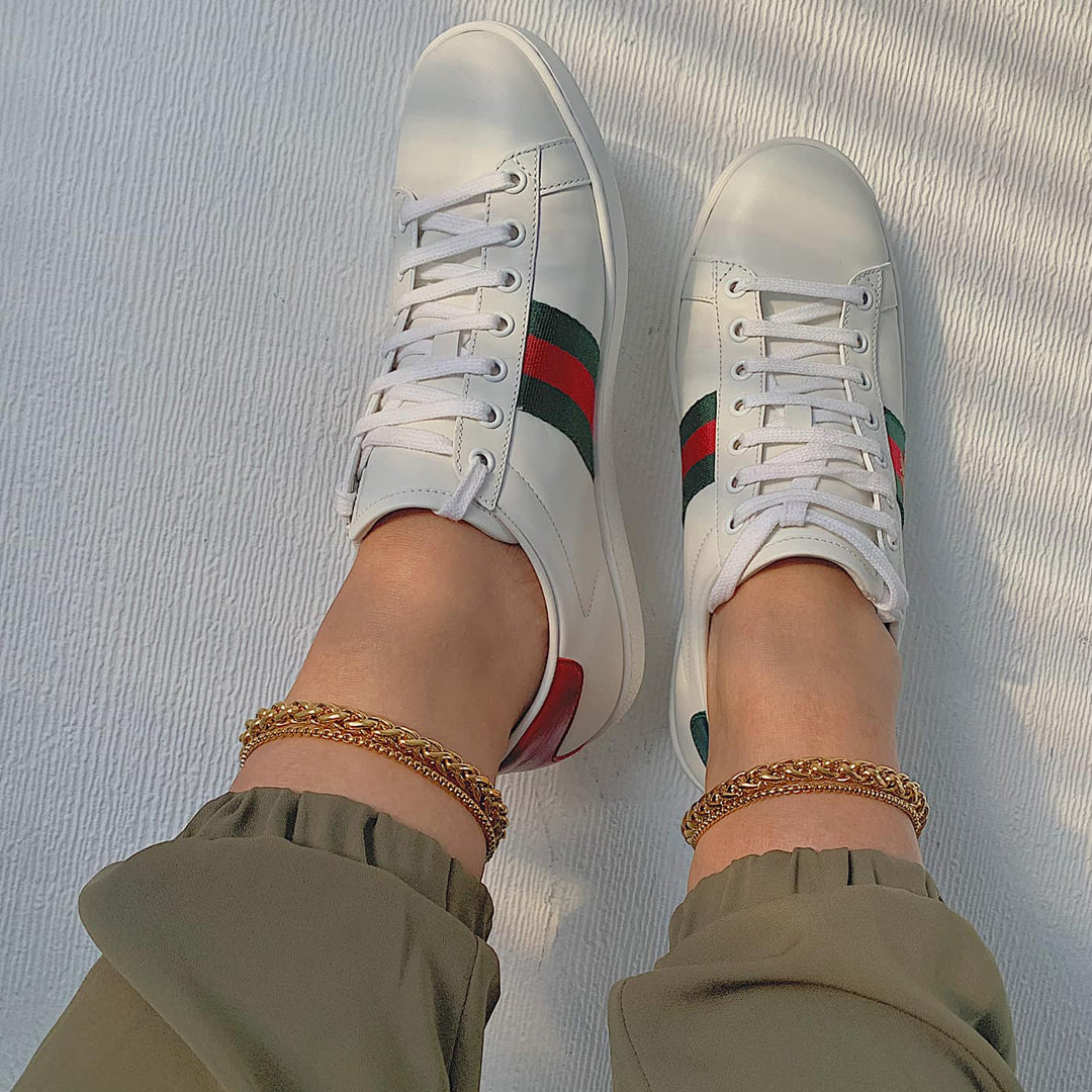 EMBASSY. Gold Braided Anklet