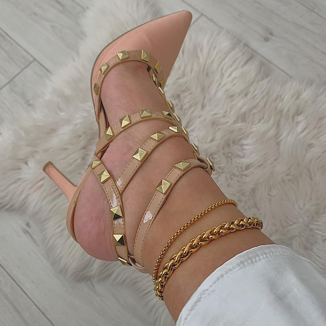EMBASSY. Gold Braided Anklet
