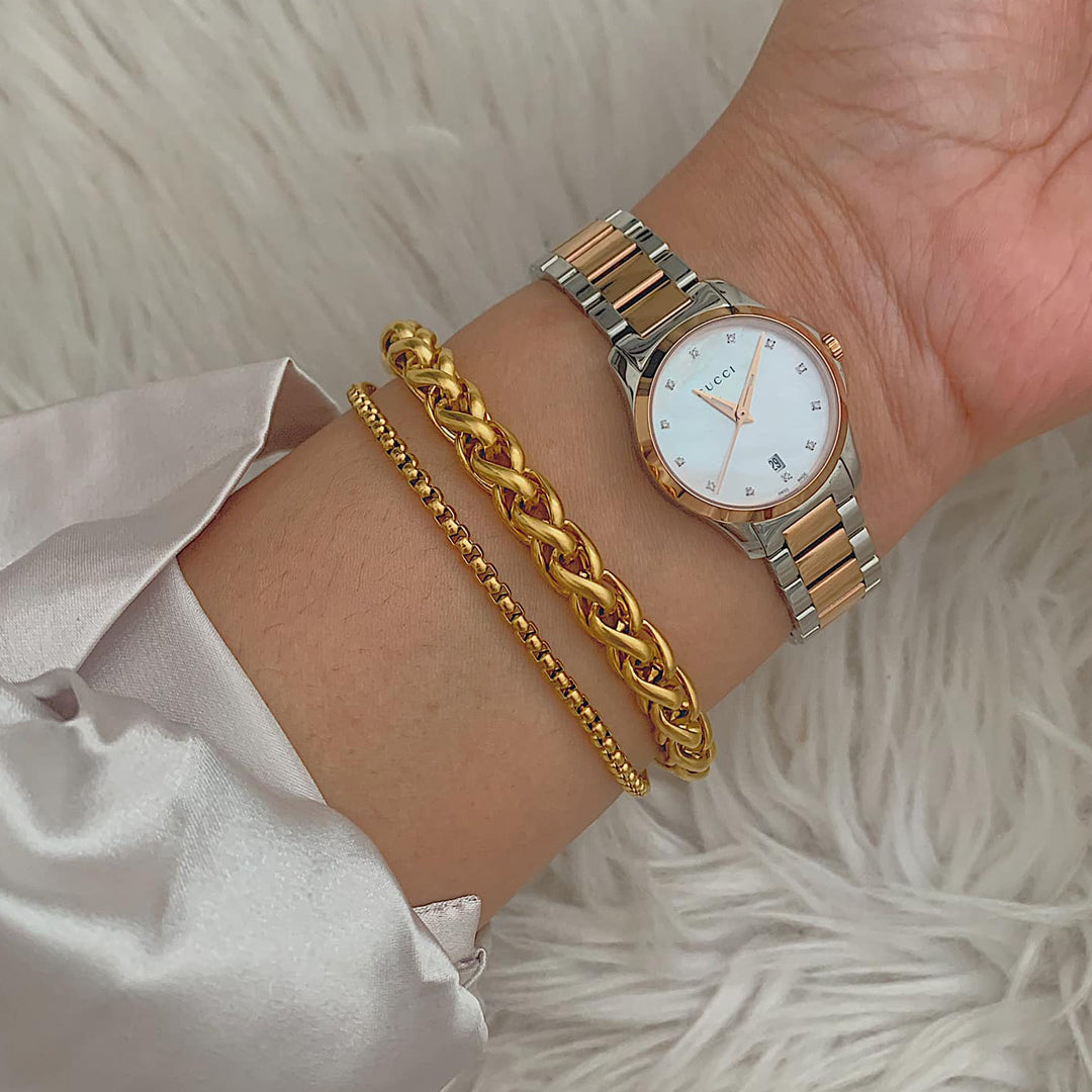EMBASSY. Gold Braided Bracelet