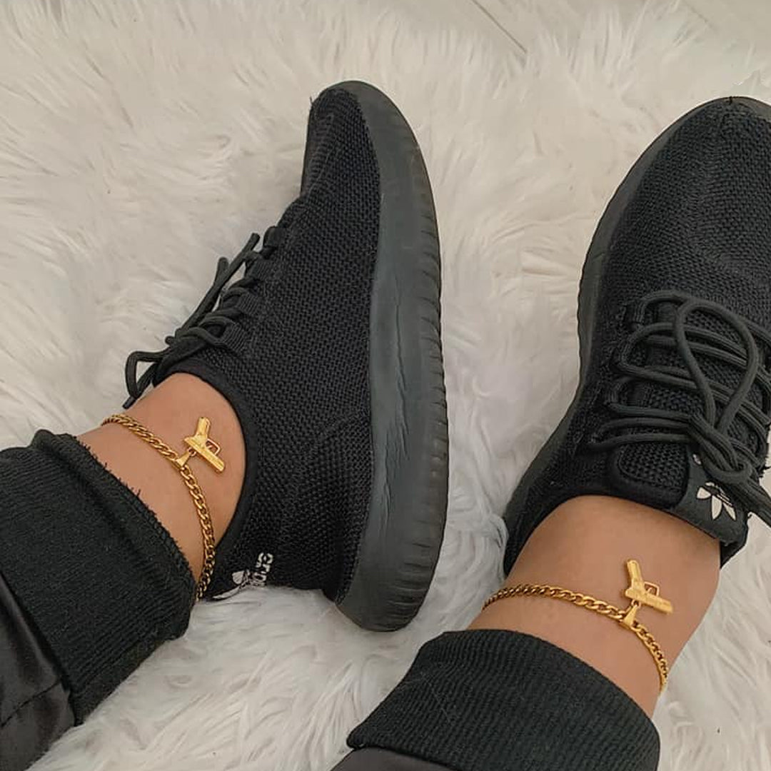 GIRL GANG. Gun Pendant Anklet