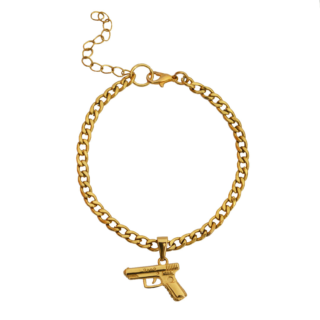 GIRL GANG. Gun Pendant Anklet