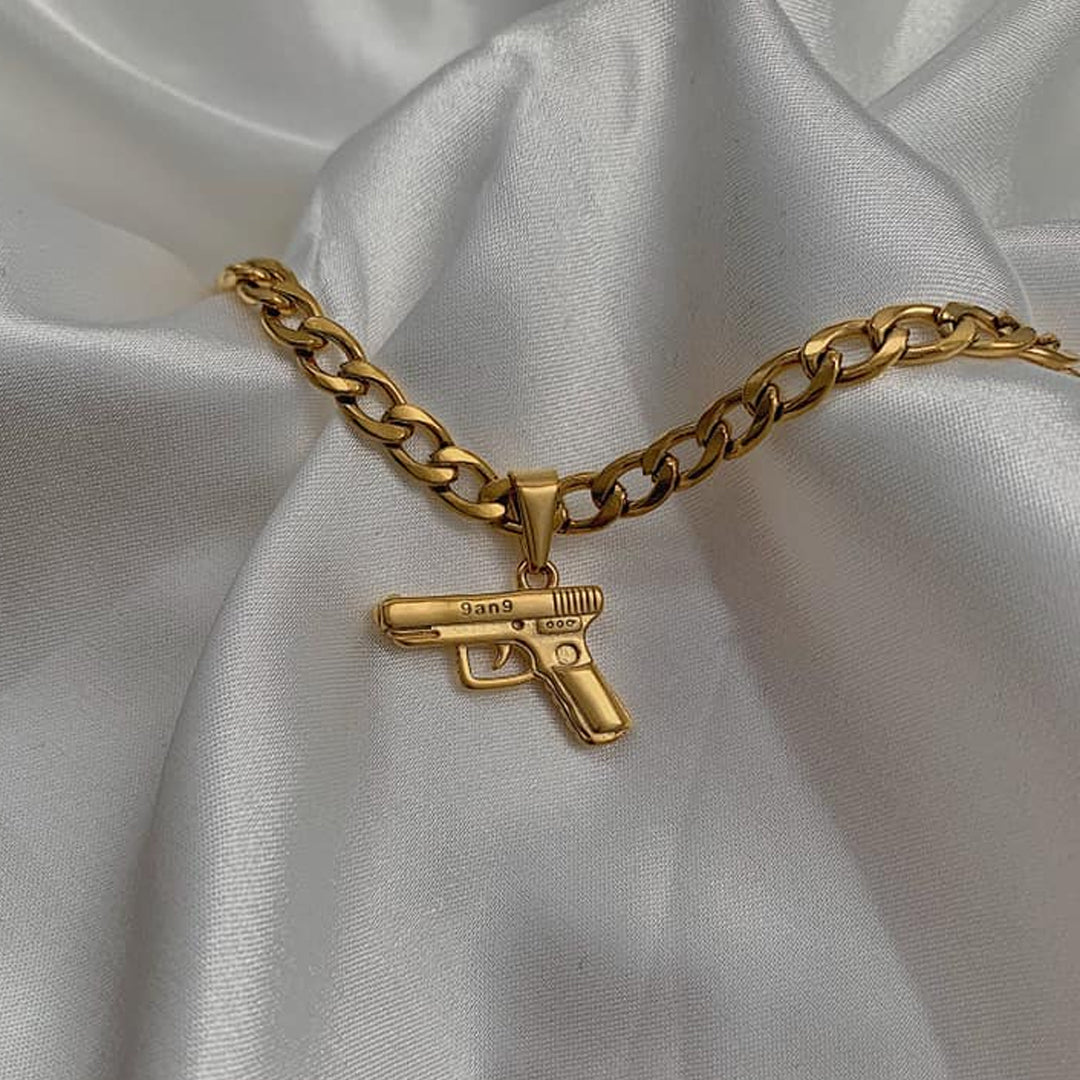 GIRL GANG. Gun Pendant Anklet