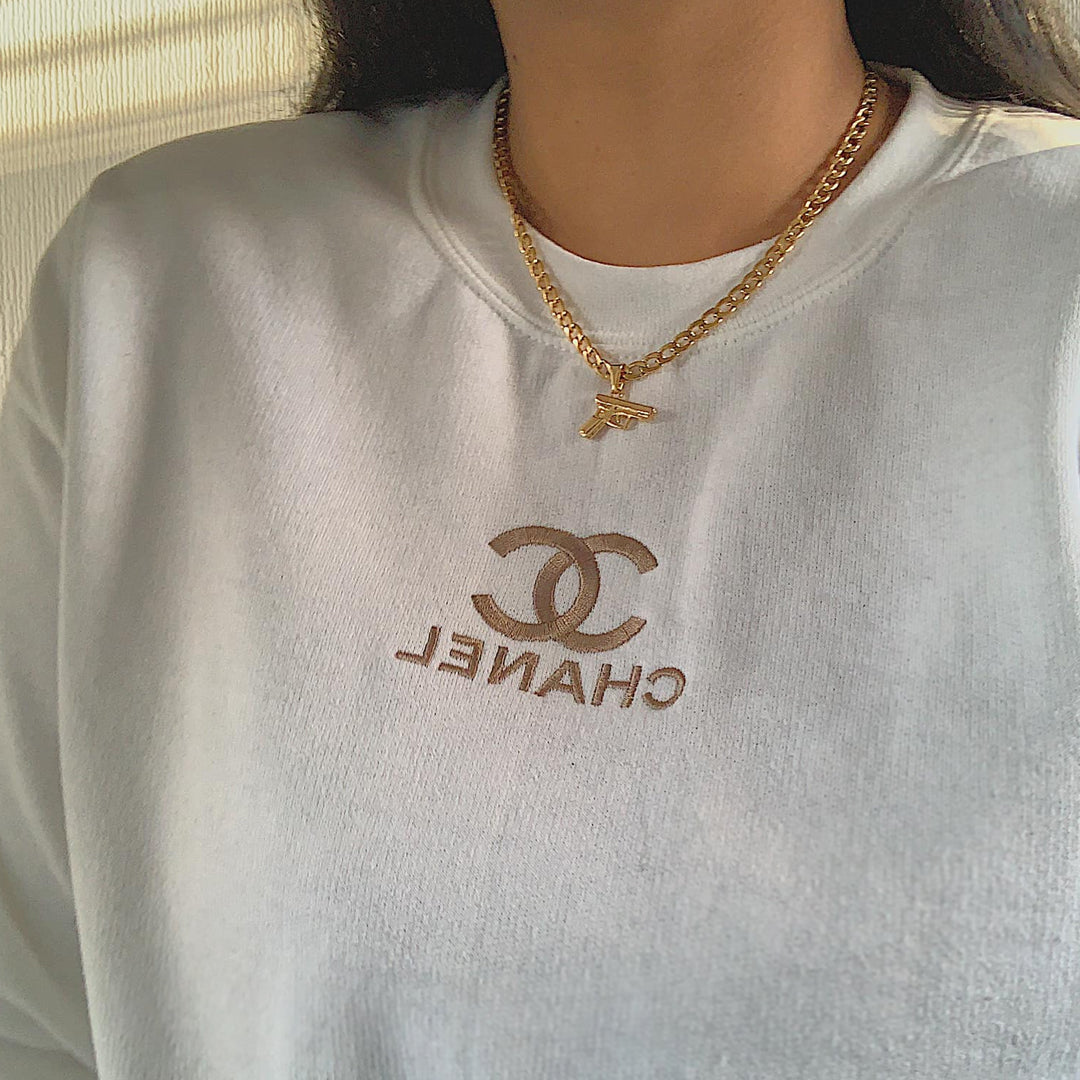 GIRL GANG. Gold Gun Pendant Necklace