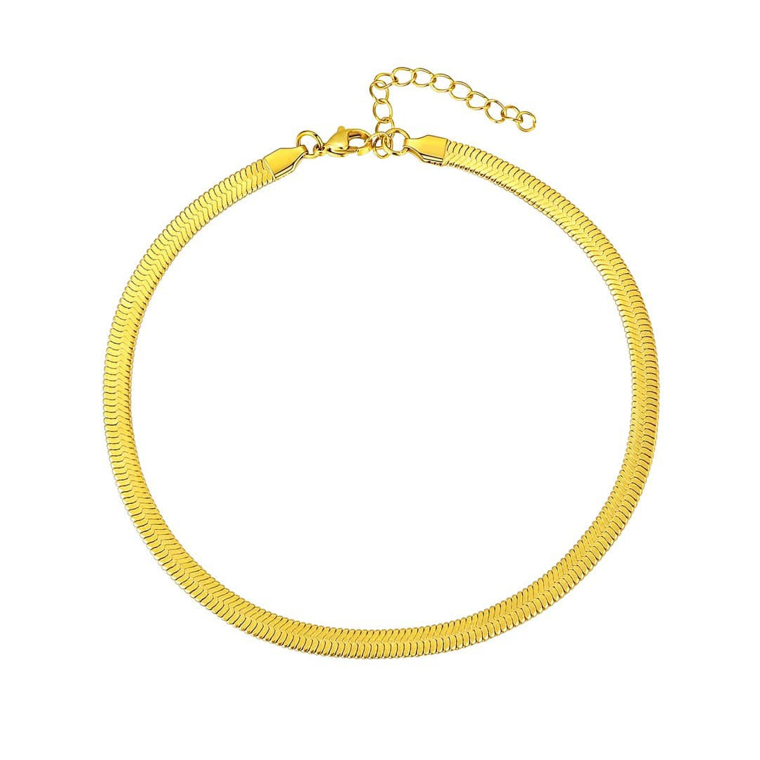 SERPENTINE ORO. Gold Snake Chain Bracelet