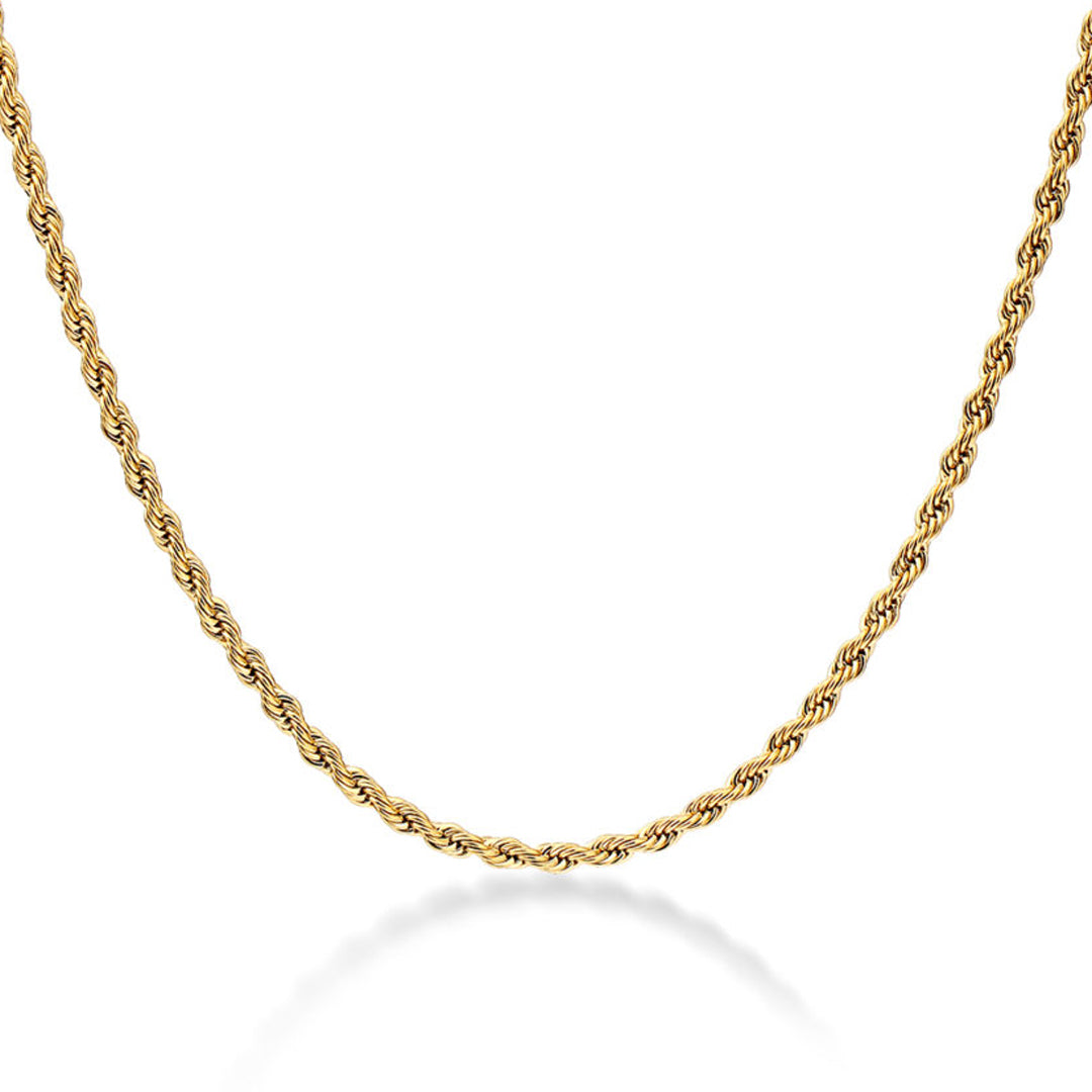 ASSISI. Dainty Gold Rope Necklace