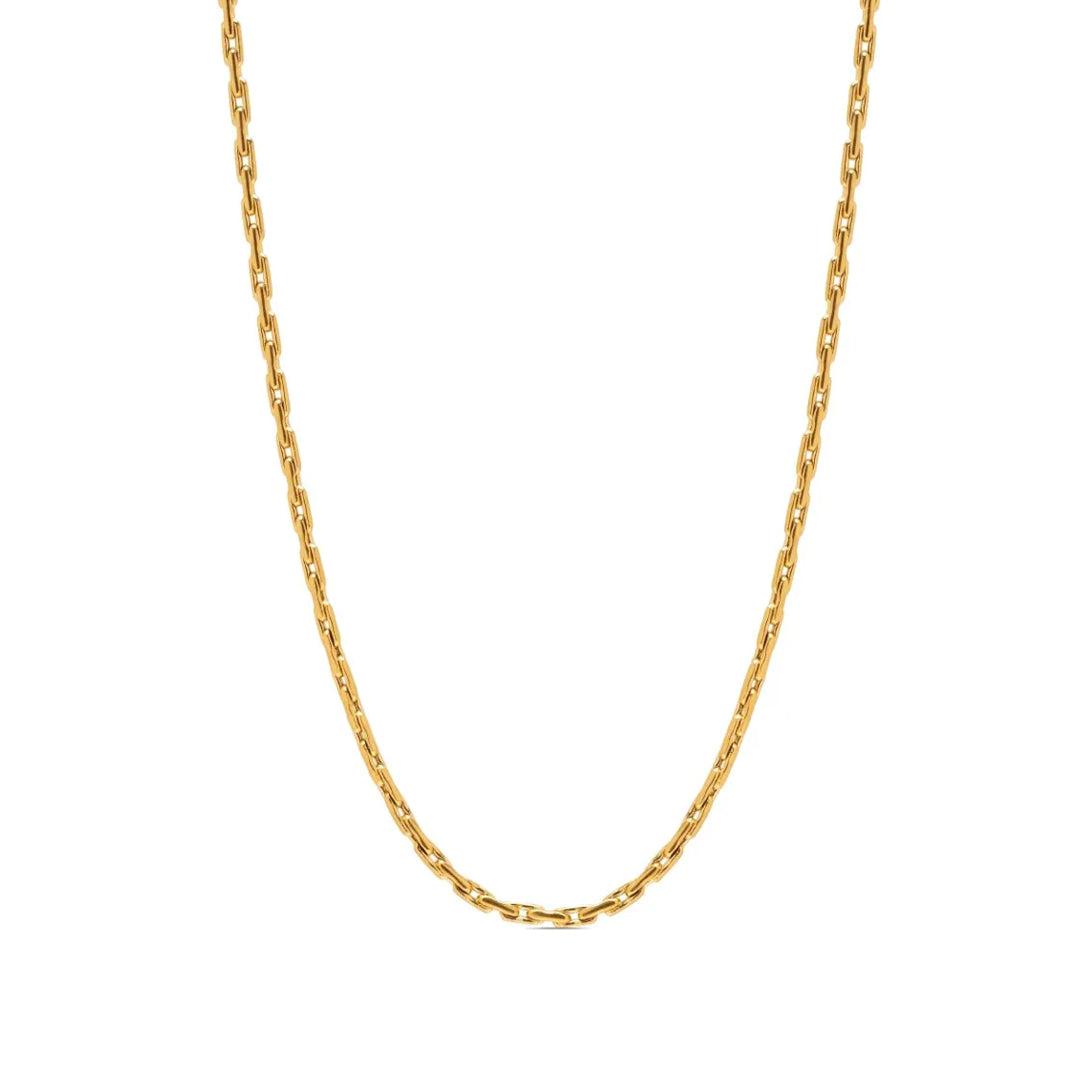 GRAIL. Gold Textured Chain Necklace