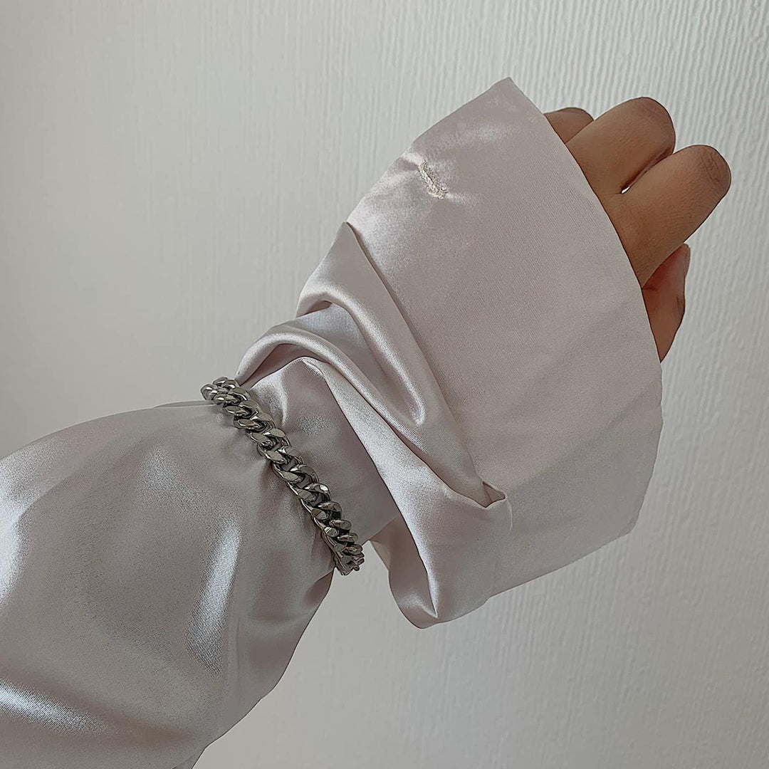 HADLEY. Chunky Silver Chain Bracelet