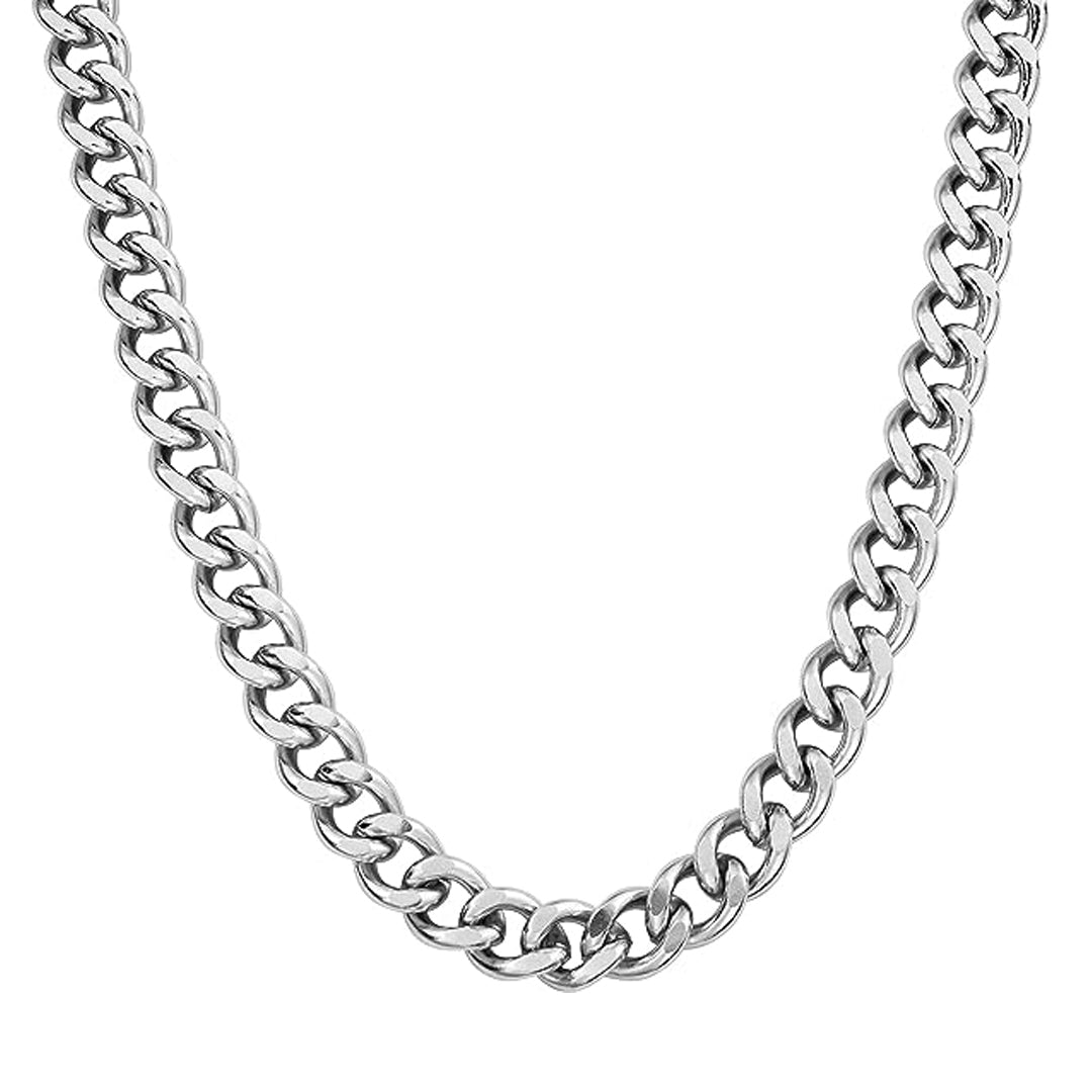 HADLEY. Chunky Silver Chain Necklace