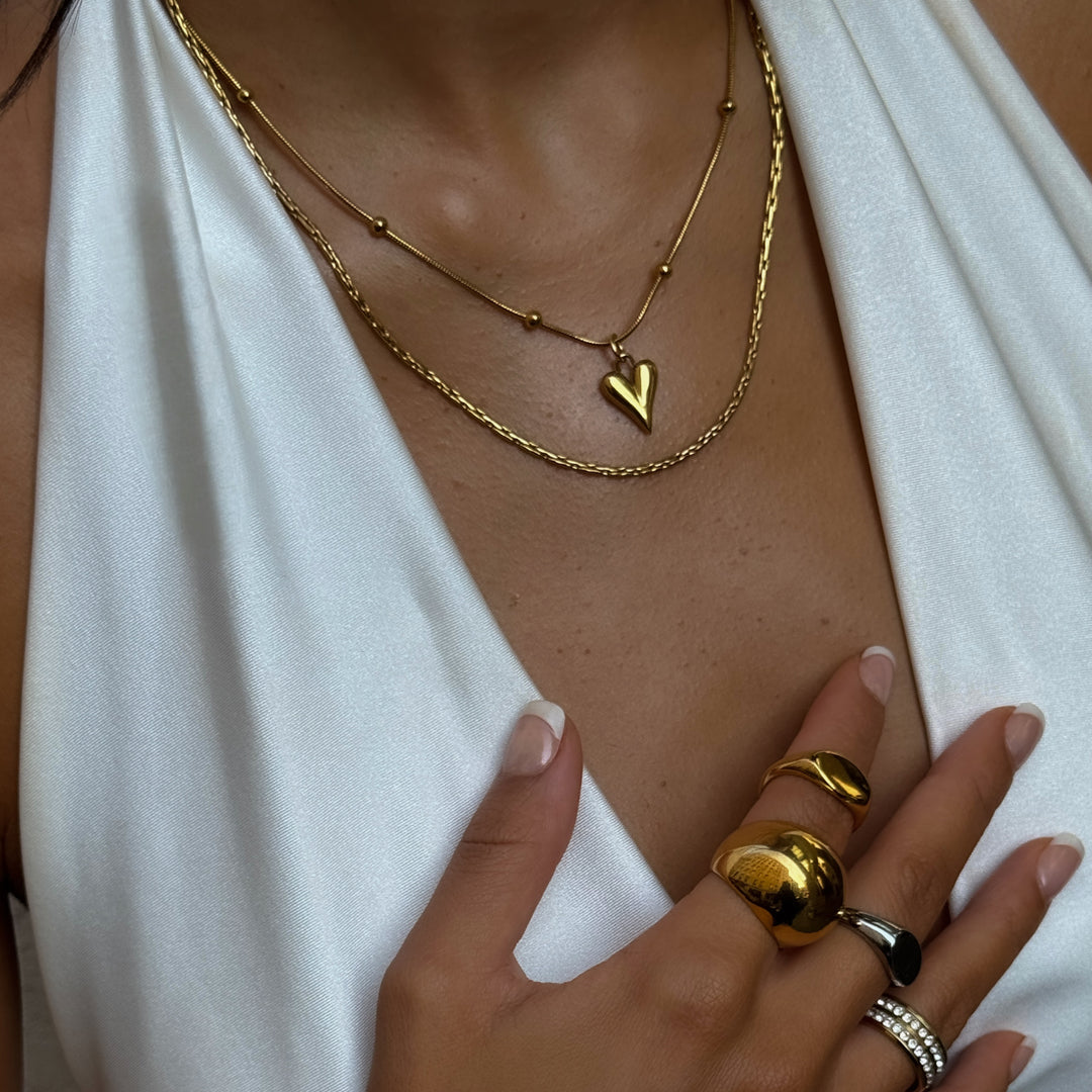 MAYFAIR. Gold Crystal Band Ring
