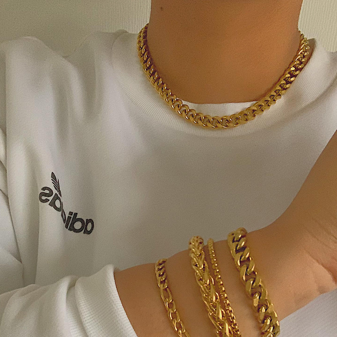 KINGSLEY. Chunky Gold Chain Bracelet
