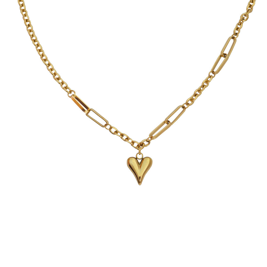 ROMEO. Gold Heart Necklace