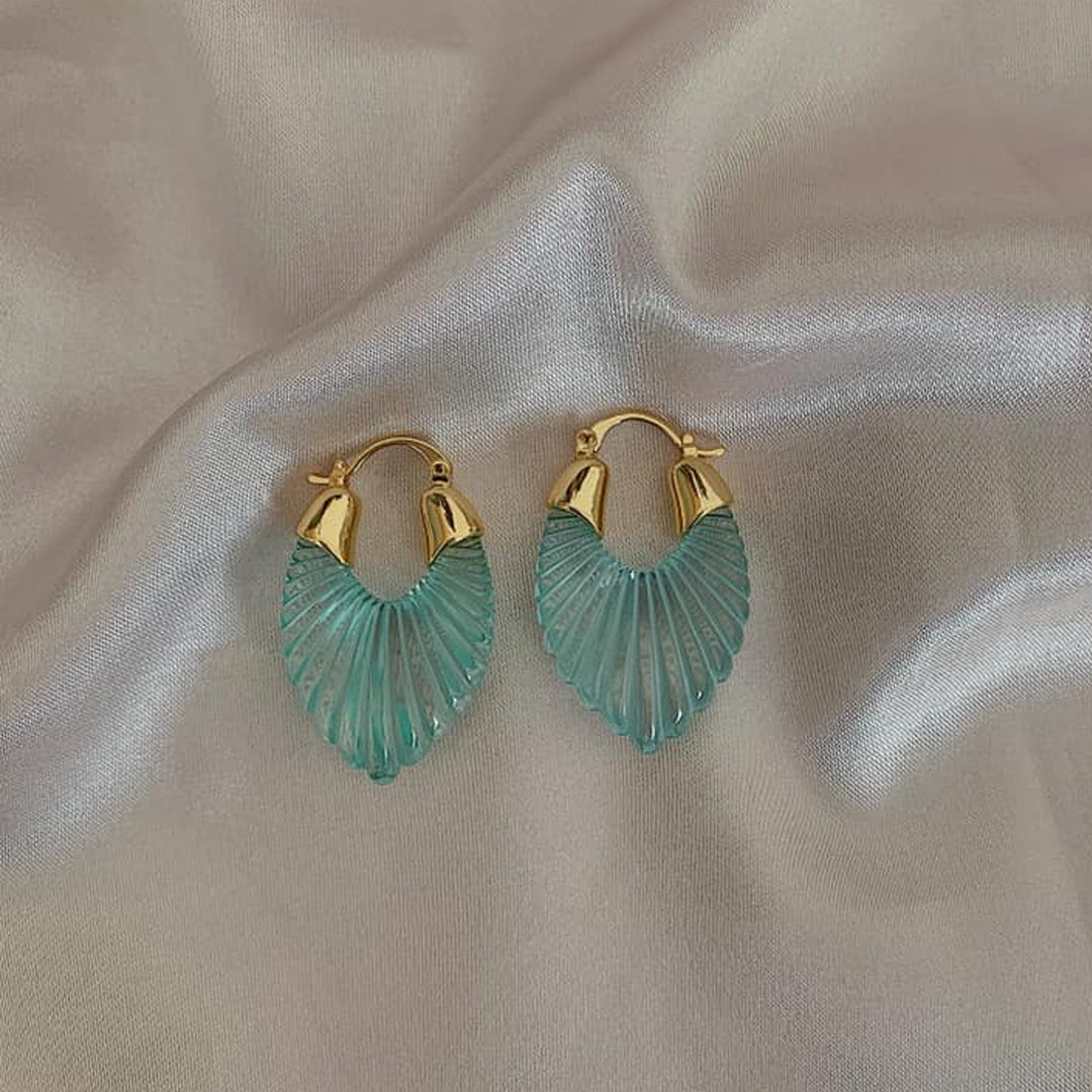 4 x Shell Hoop Earrings Set