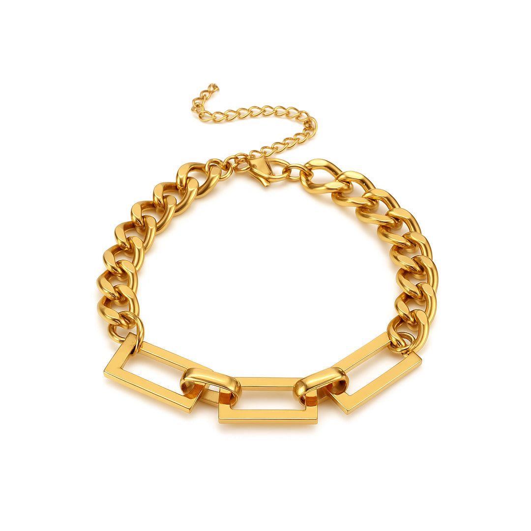 LUXOR. Gold Link Chain Bracelet