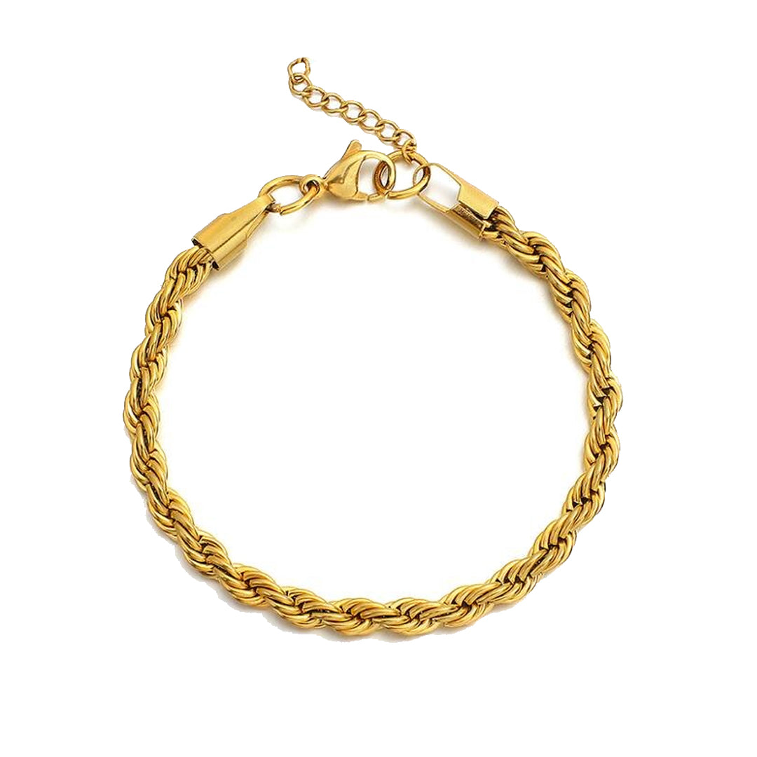 1970. Gold Rope Chain Anklet