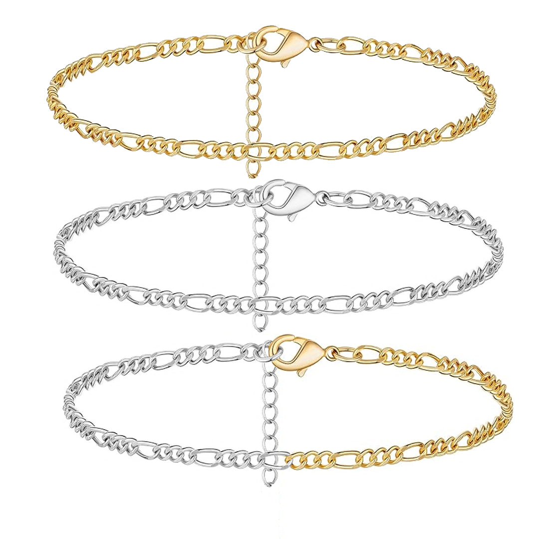 ARTISTE. 3 Piece Dainty Bracelet Set