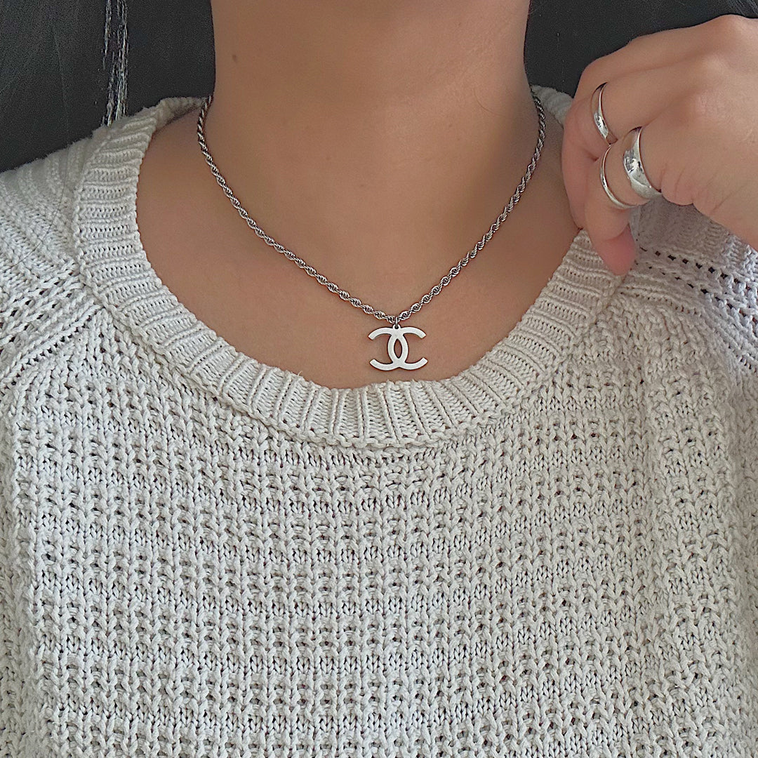 Reworked Chanel Chain Mens Choker Reworked Chanel Necklace Chanel