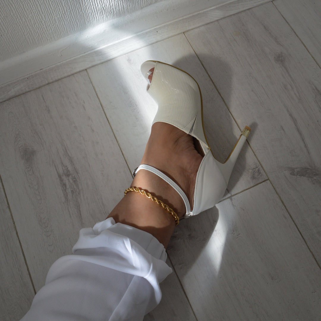 1970. Gold Rope Chain Anklet