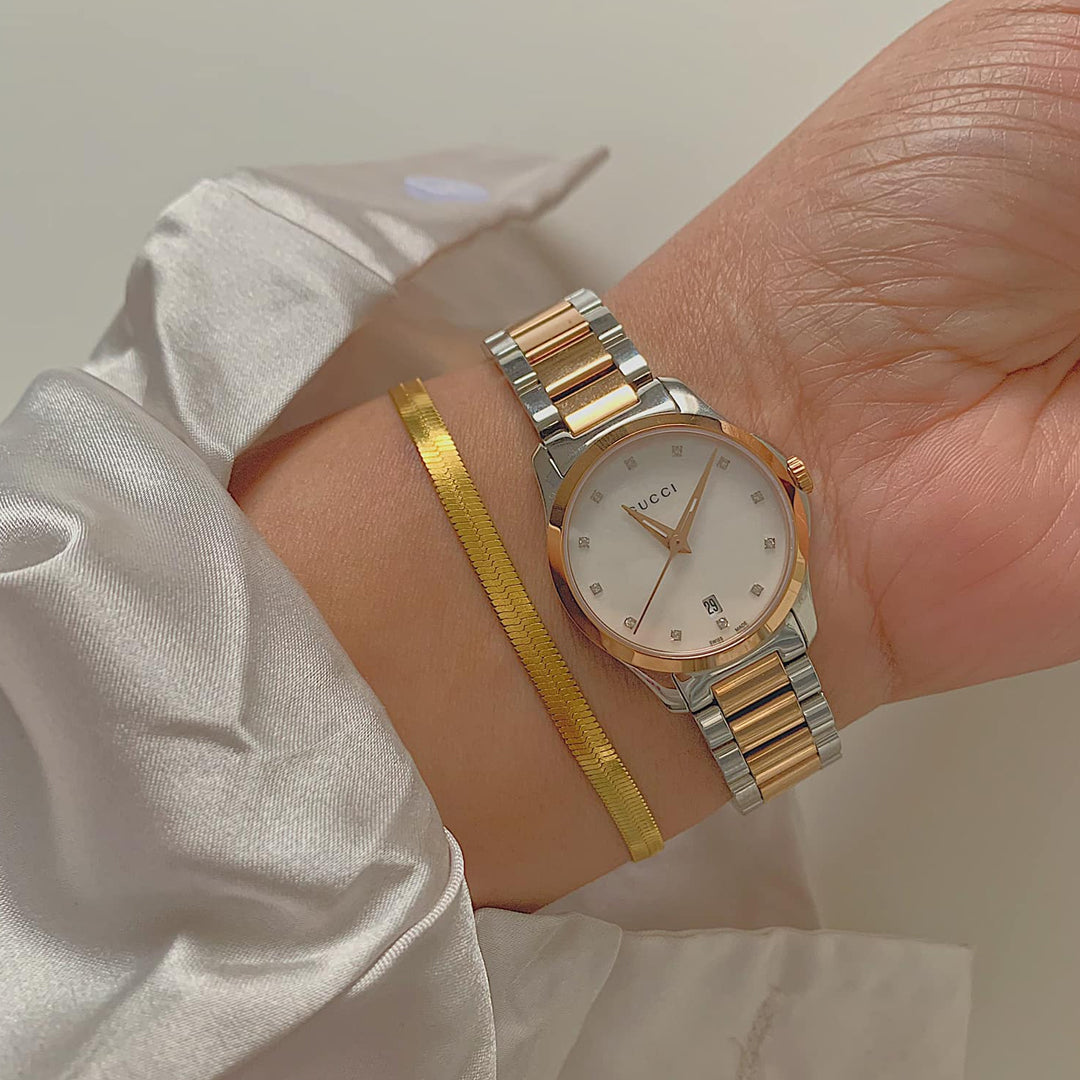 SERPENTINE ORO. Gold Snake Chain Bracelet