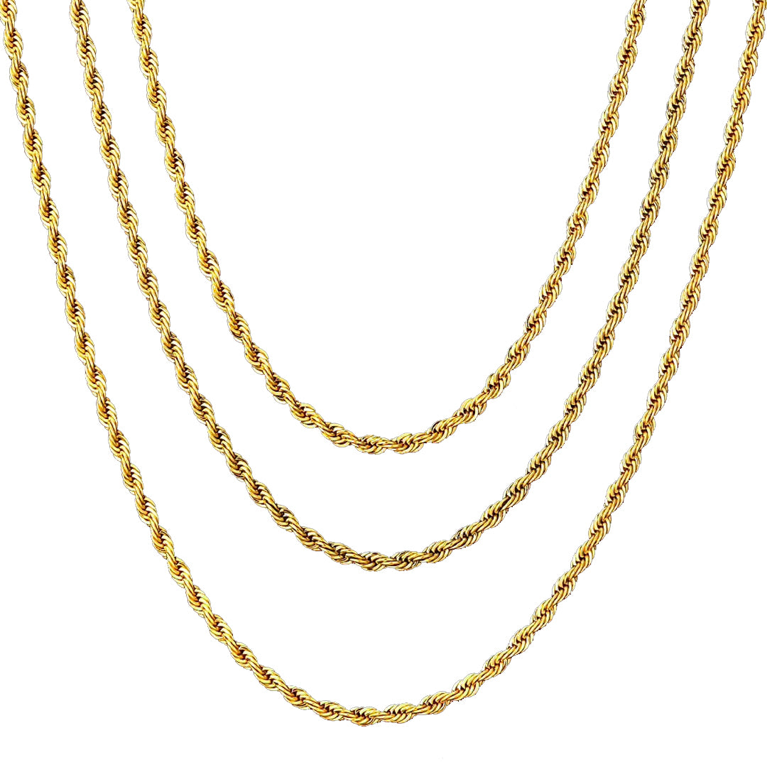 ASSISI. Dainty Gold Rope Necklace