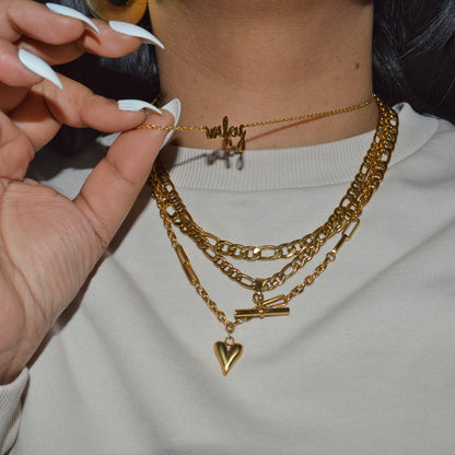 WIFEY. Dainty Gold Script Necklace