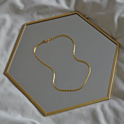 GRAIL. Gold Textured Chain Necklace