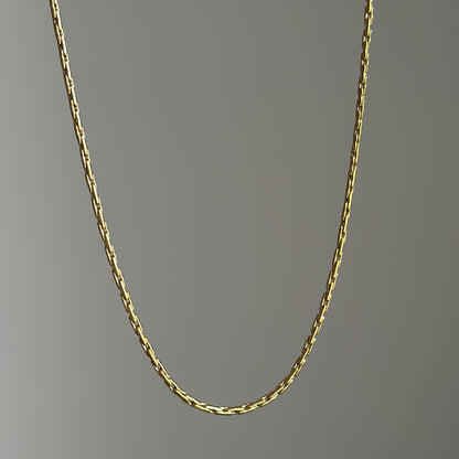GRAIL. Gold Textured Chain Necklace