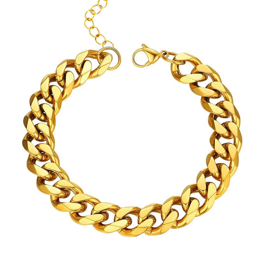 KINGSLEY. Chunky Gold Chain Bracelet