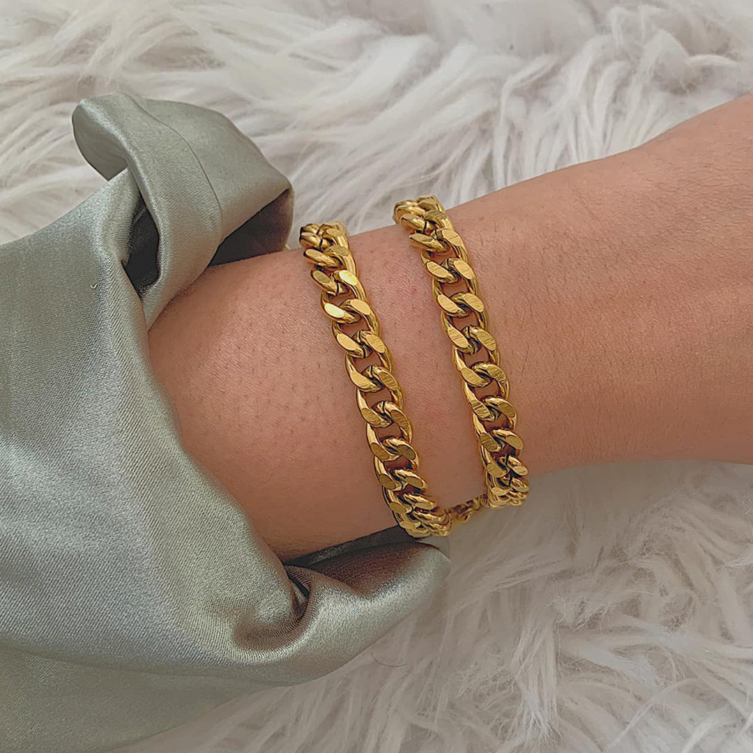 KINGSLEY. Chunky Gold Chain Bracelet