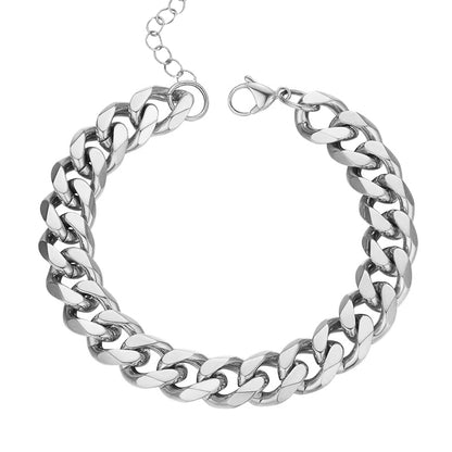 HADLEY. Chunky Silver Chain Bracelet