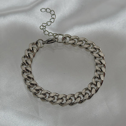 HADLEY. Chunky Silver Chain Bracelet