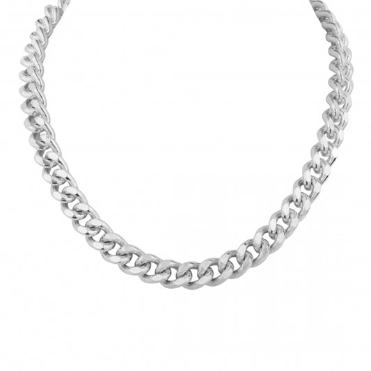 HADLEY. Chunky Silver Chain Necklace