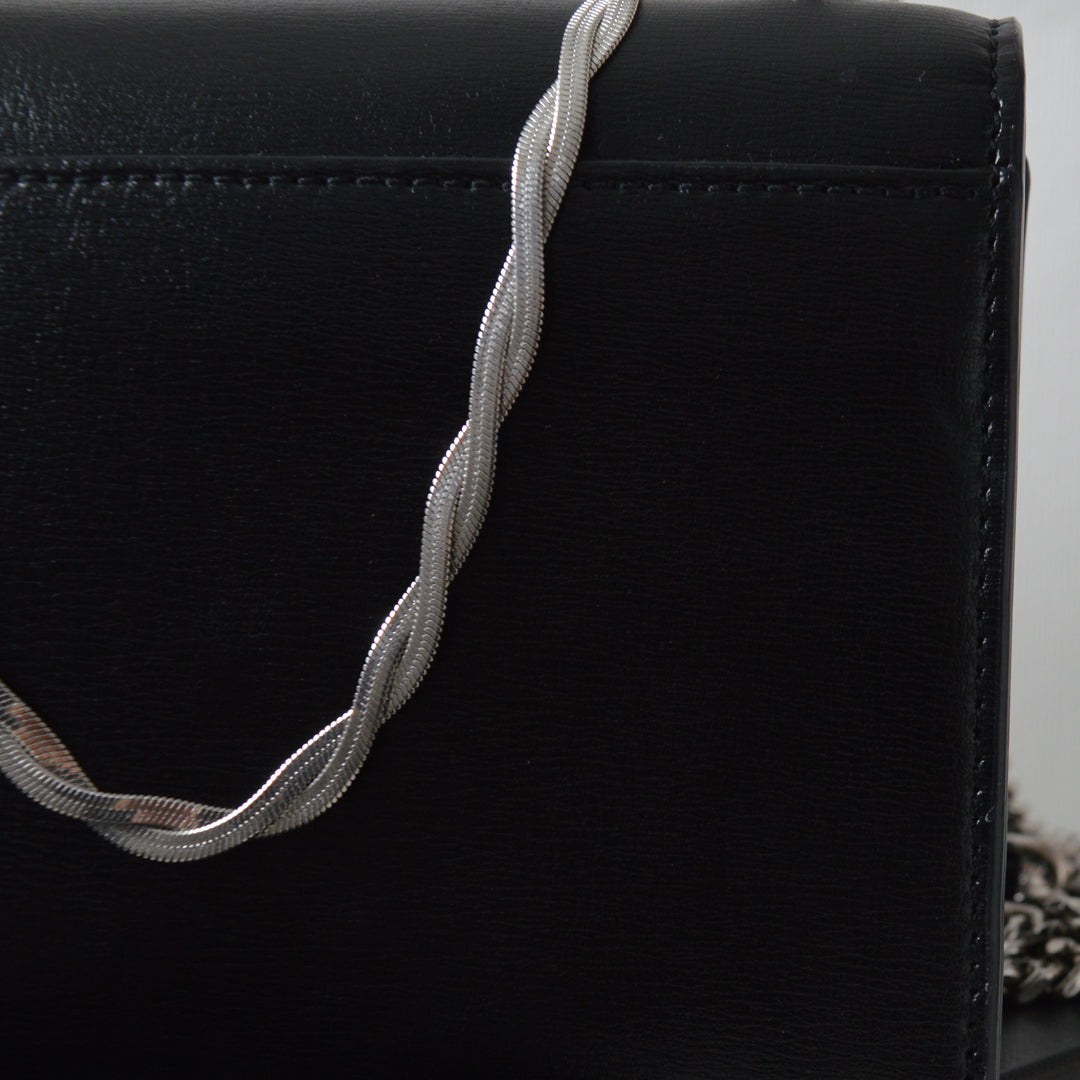 HALO. Silver Twist Snake Chain Necklace