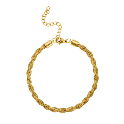 LABYRINTH. Dainty Woven Chain Bracelet