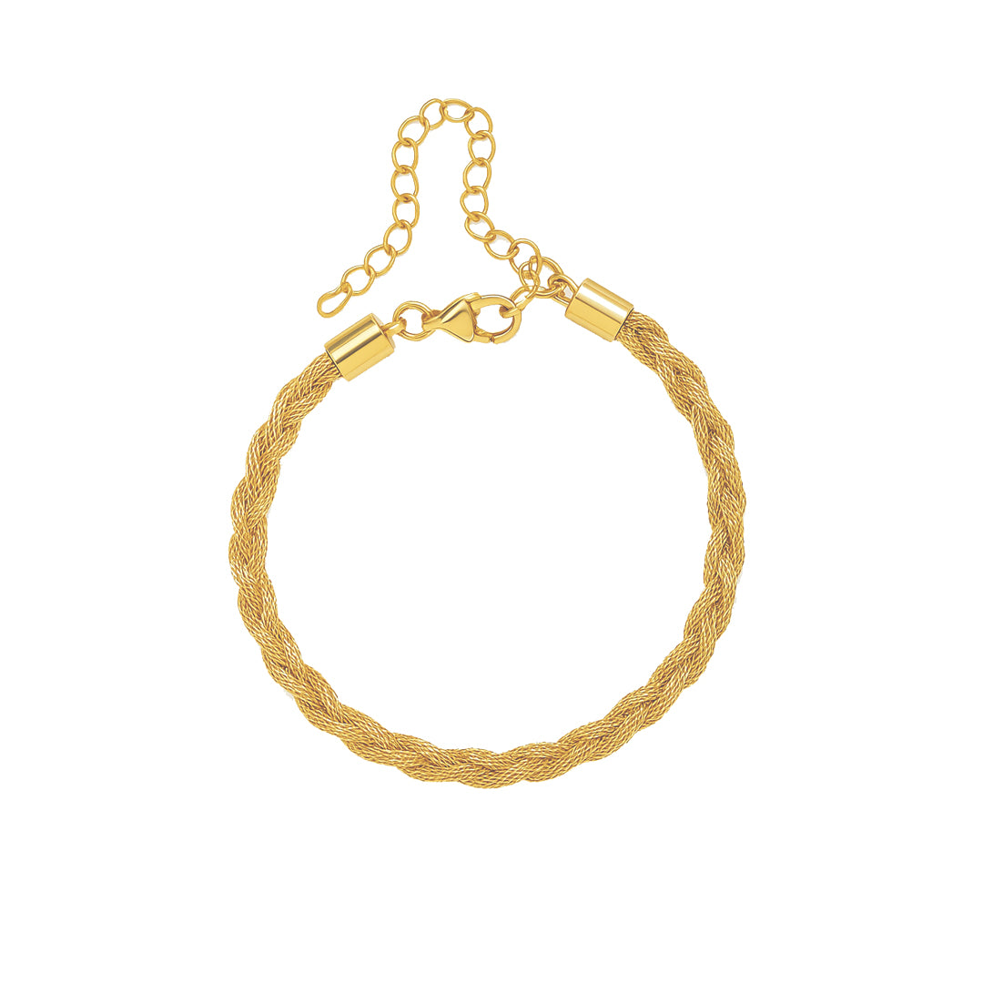 LABYRINTH. Dainty Woven Chain Bracelet