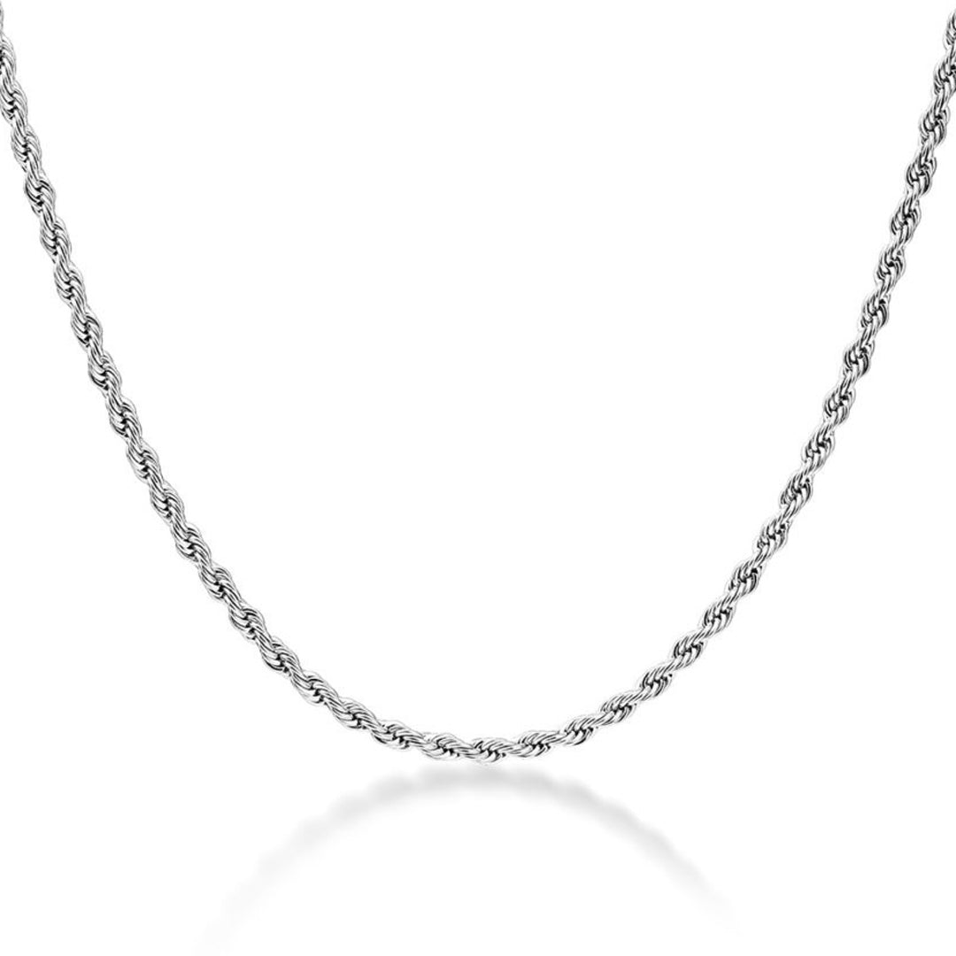 LOURDES. Silver Rope Necklace