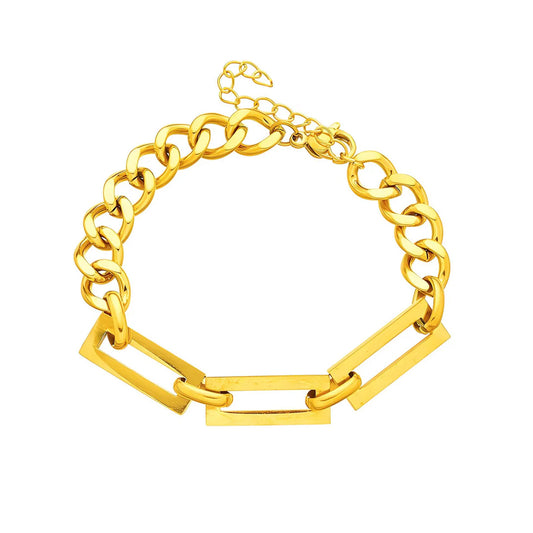 LUXOR. Gold Link Chain Bracelet