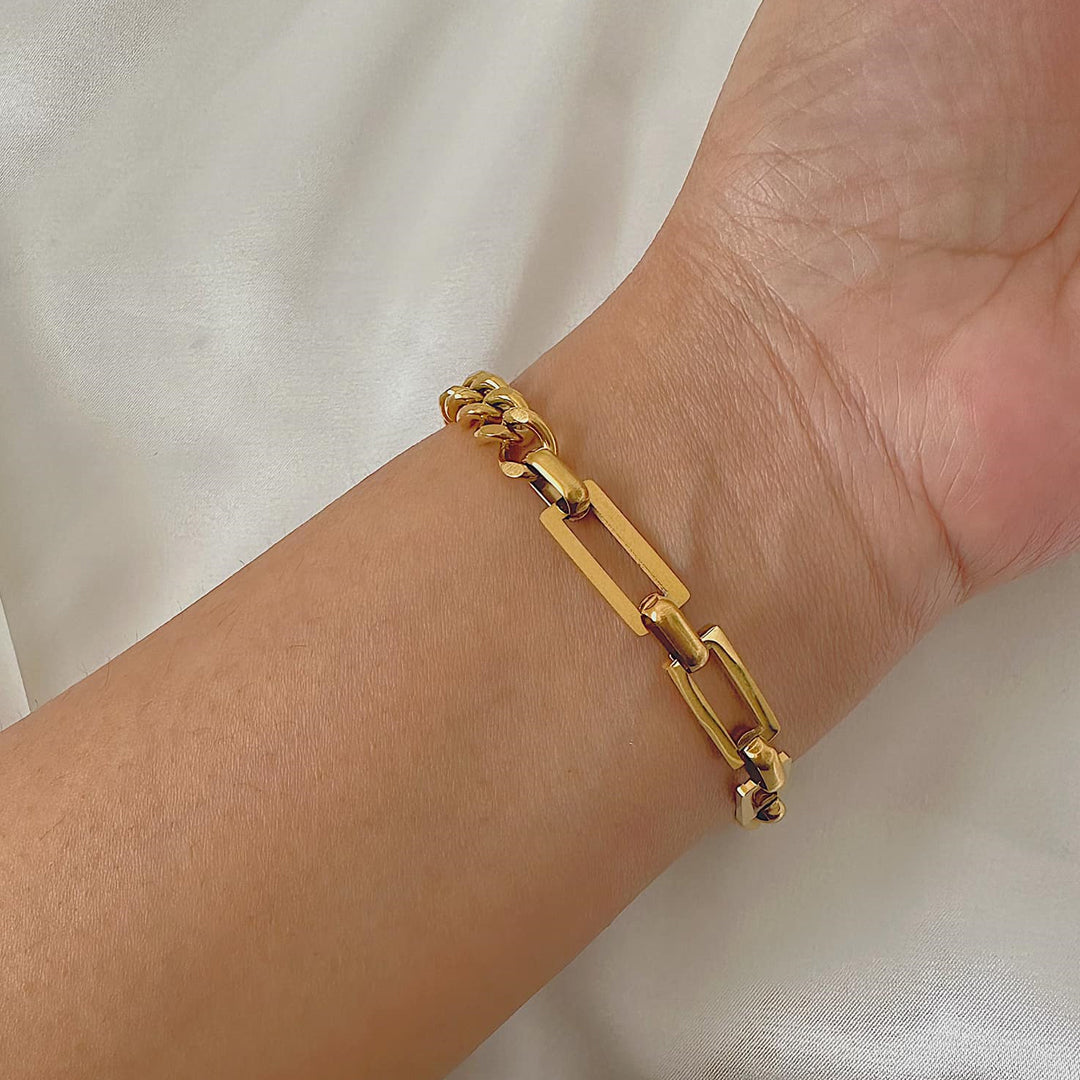 LUXOR. Gold Link Chain Bracelet