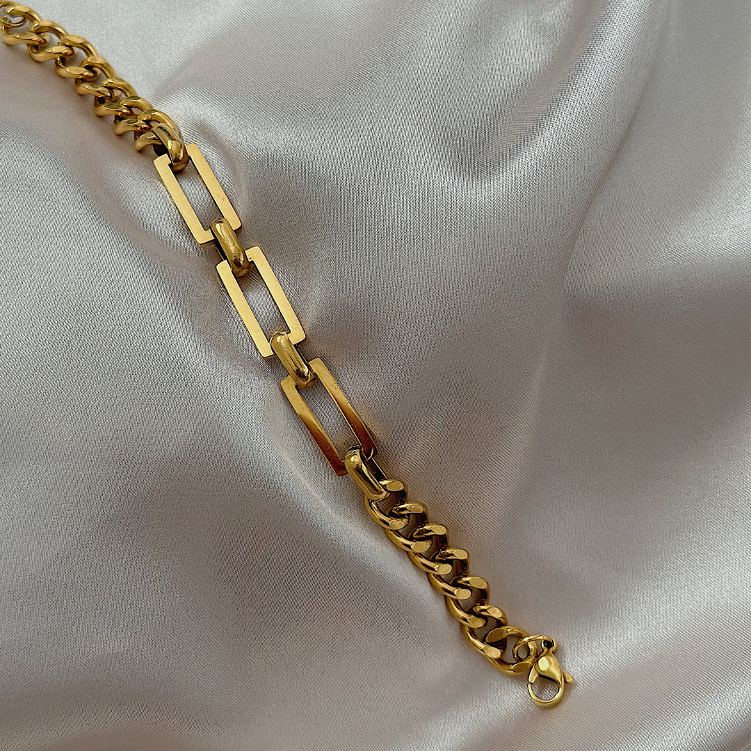 LUXOR. Gold Link Chain Bracelet