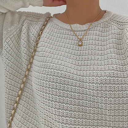 MILLION. Clear Crystal Necklace IMPERFECT