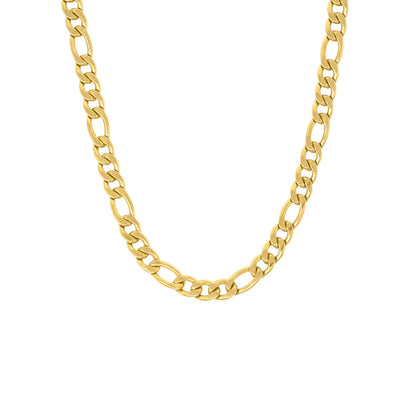 MOZART XL. Chunky Gold Figaro Chain Necklace