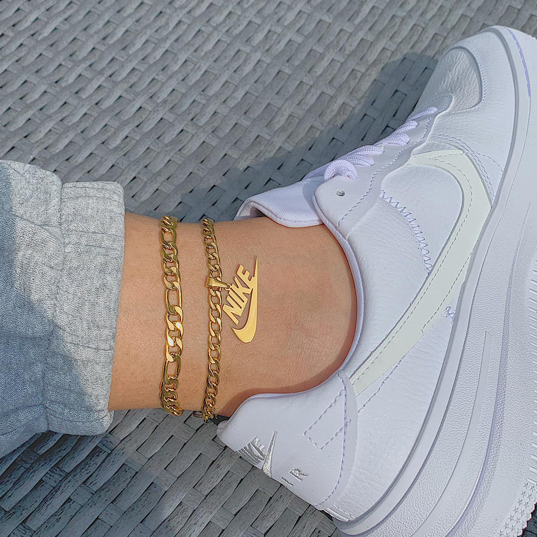 Nike best sale gold swoosh