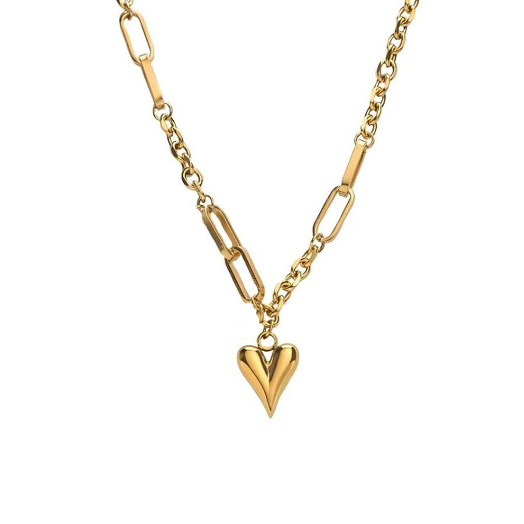 ROMEO. Gold Heart Necklace