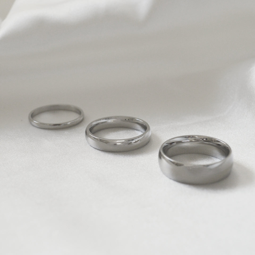TRILOGY. 3 x Silver Stacking Ring Set