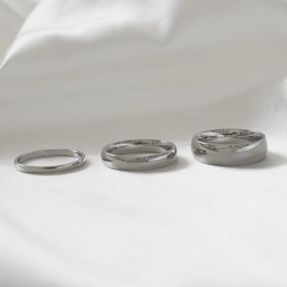 TRILOGY. 3 x Silver Stack Ring Set