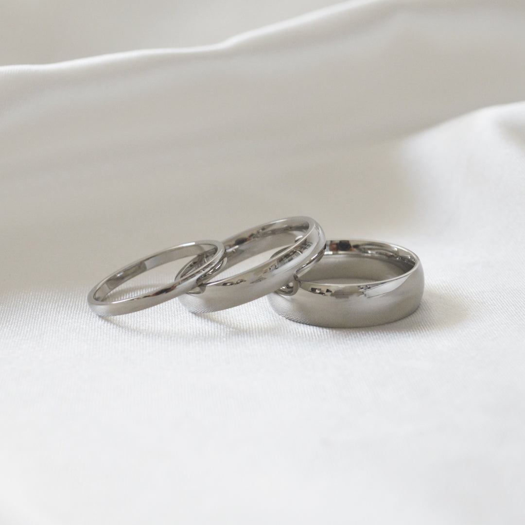 TRILOGY. 3 x Silver Stack Ring Set