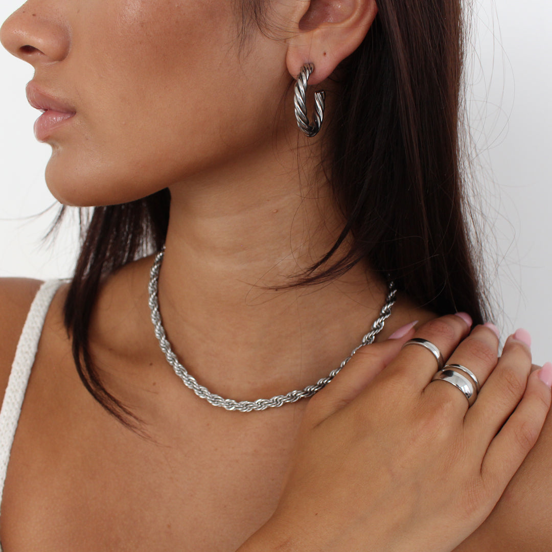 TRILOGY. 3 x Silver Stack Ring Set