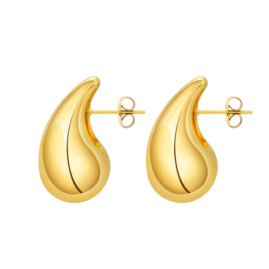 VENETA. Gold Teardrop Earrings